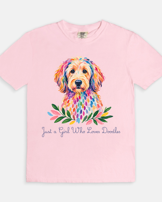 A Girl + Doodle Tee - blossom