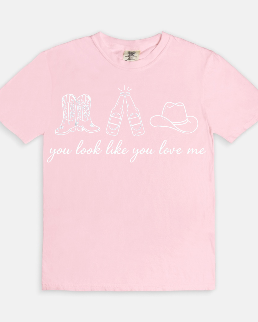 You Look Like You Love Me Tee - blossom