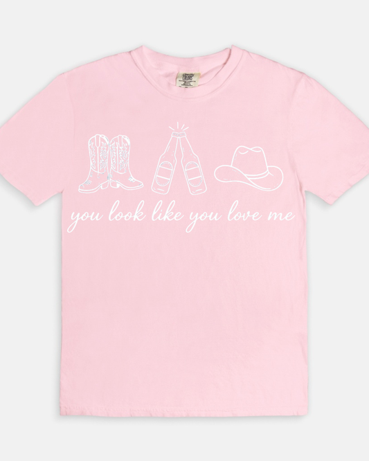 You Look Like You Love Me Tee - blossom
