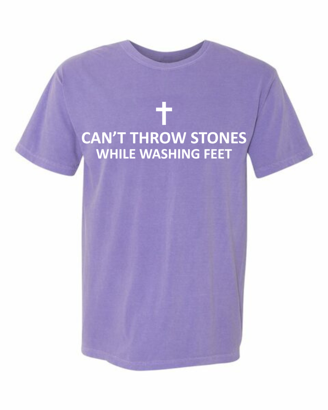 Can't Throw Stones While Washing Feet - violet
