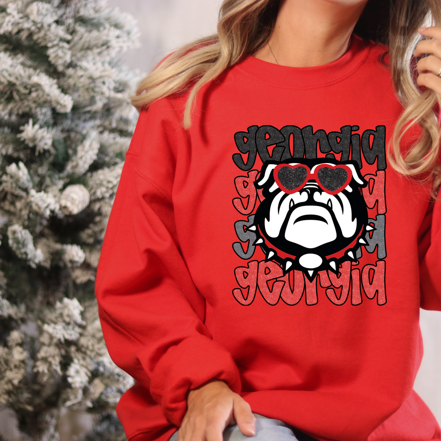 Stacked Bulldog Print