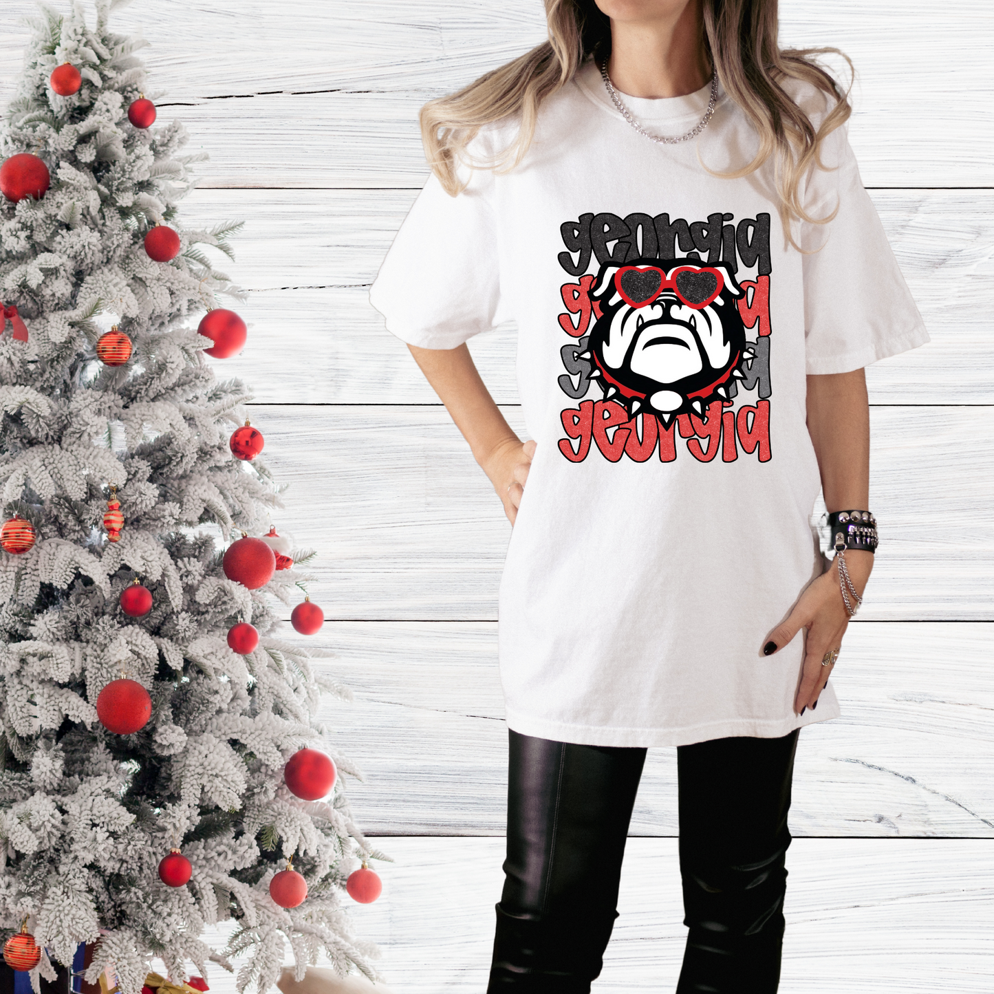 Stacked Bulldog Print