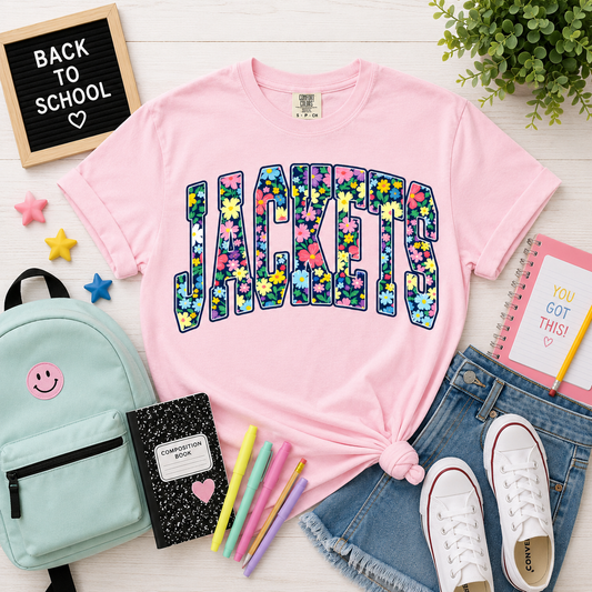 Floral Jackets Tee - blossom