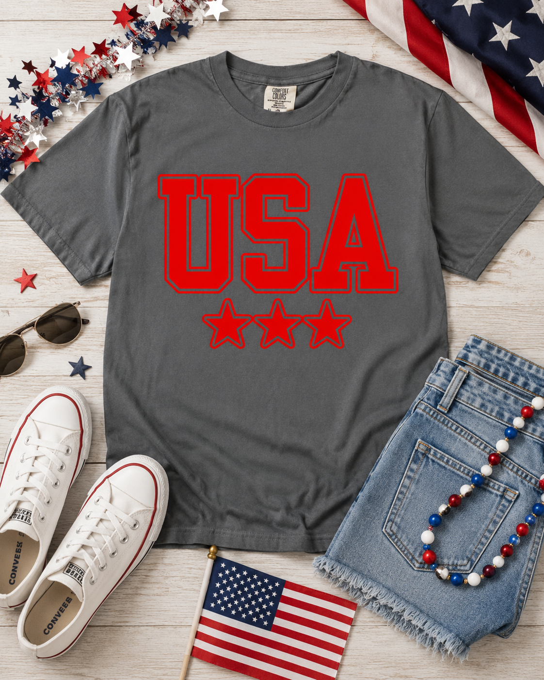 USA Tee - pepper
