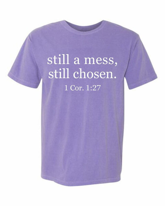 Still a Mess Tee - violet
