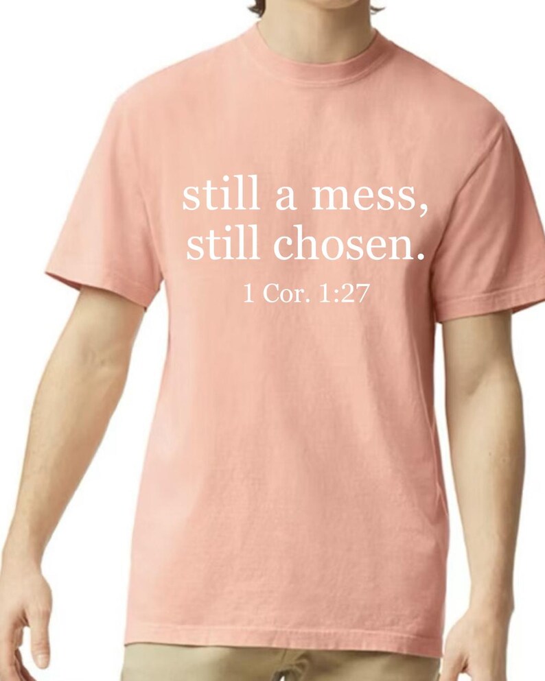 Still a Mess Tee - Peachy