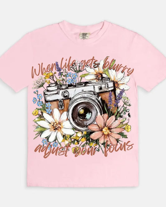 Adjust Your Focus Tee - Blossom