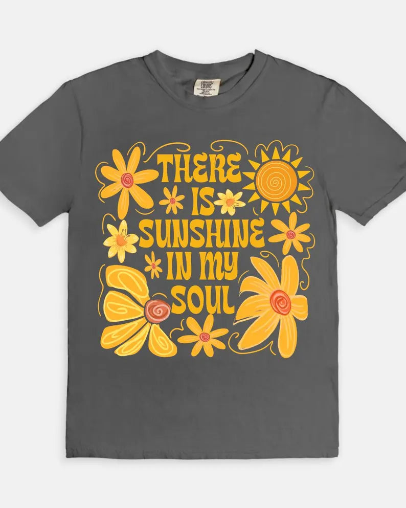 Sunshine in my Soul Tee - pepper