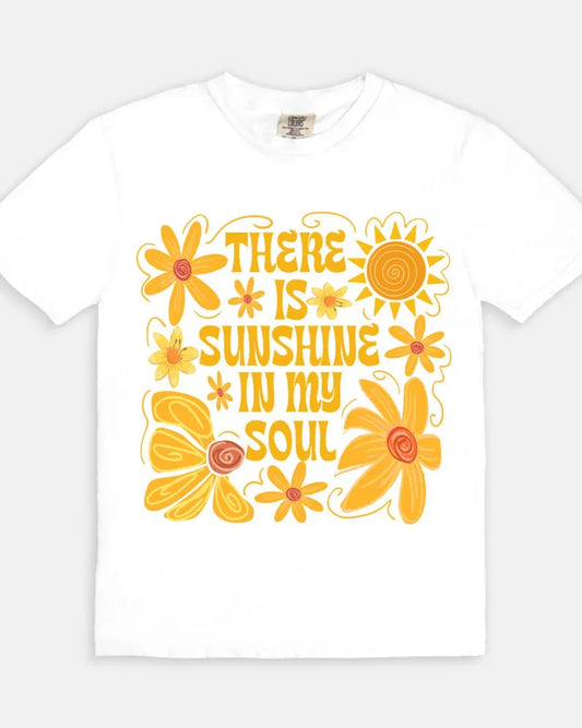 Sunshine in my Soul Tee - white