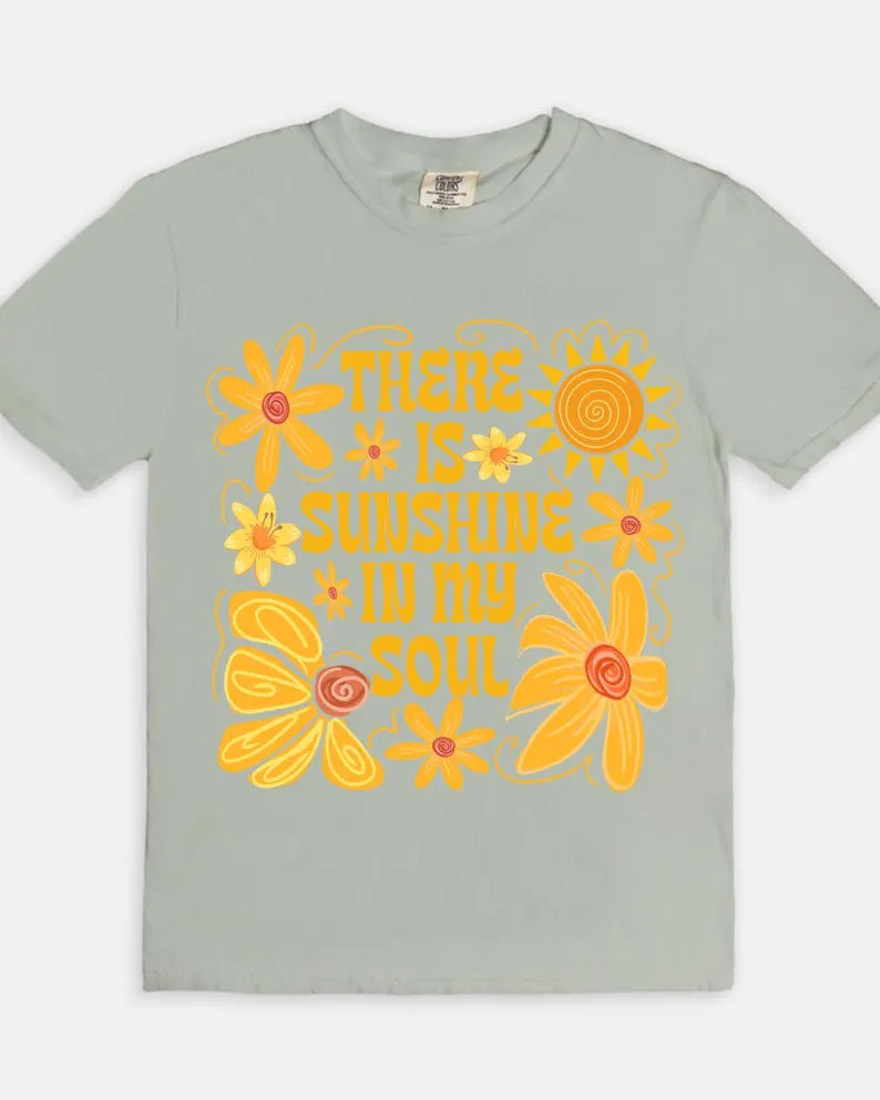 Sunshine in my Soul Tee - gray