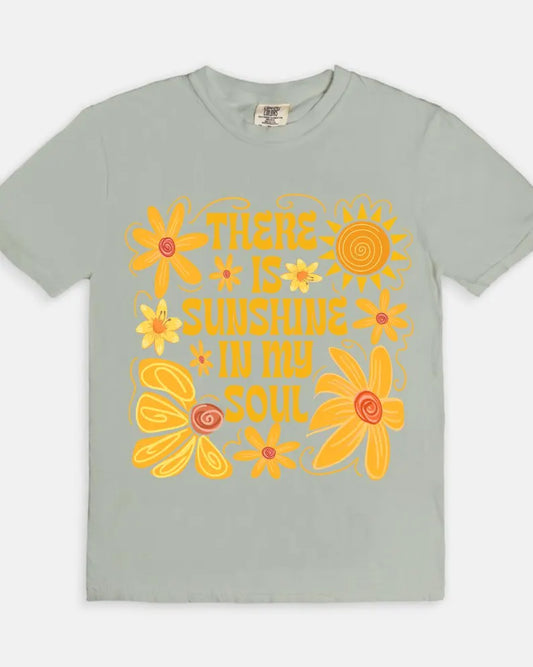 Sunshine in my Soul Tee - gray