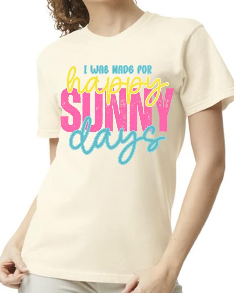 Happy Sunny Days Tee - ivory