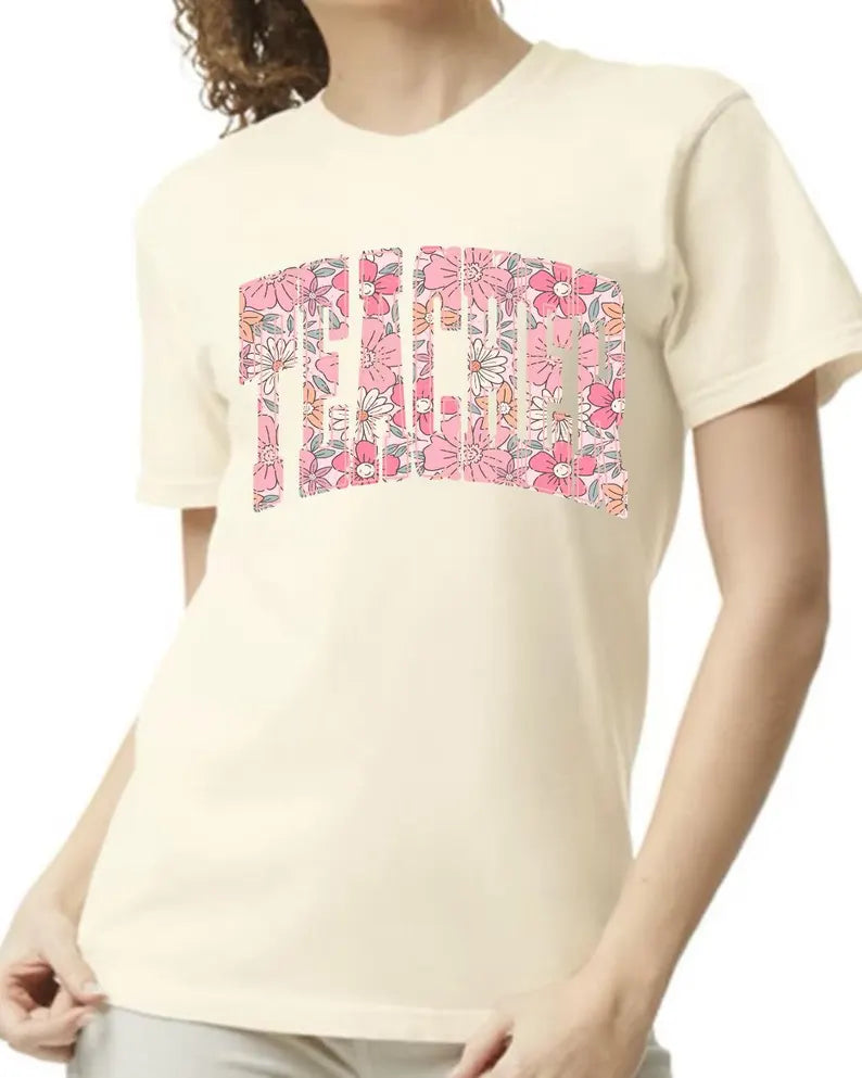 Teacher Tee - ivory