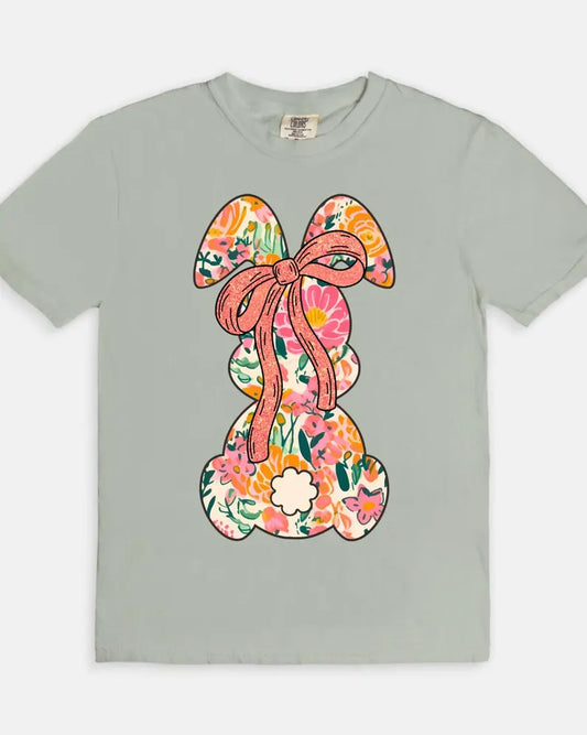 Bunny Please Tee - gray