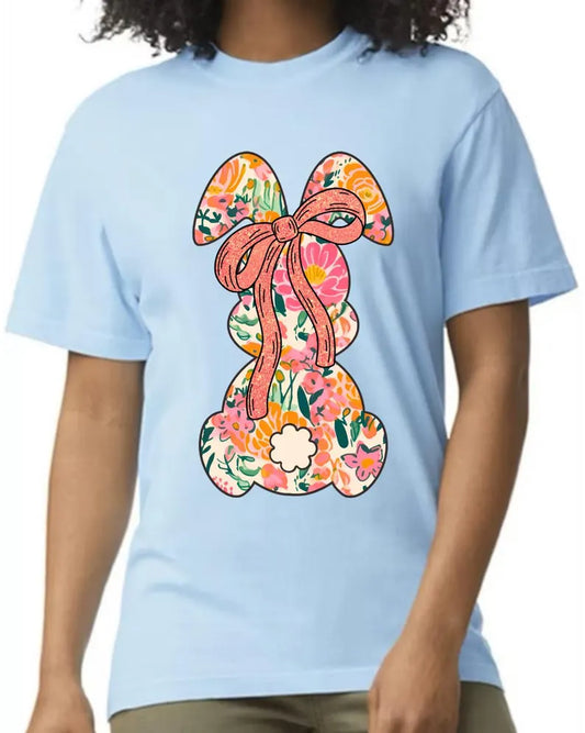 Bunny Please Tee - hydrangea