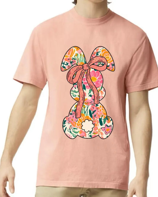 Bunny Please Tee - peachy