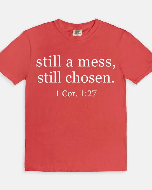 Still a Mess Tee - watermelon