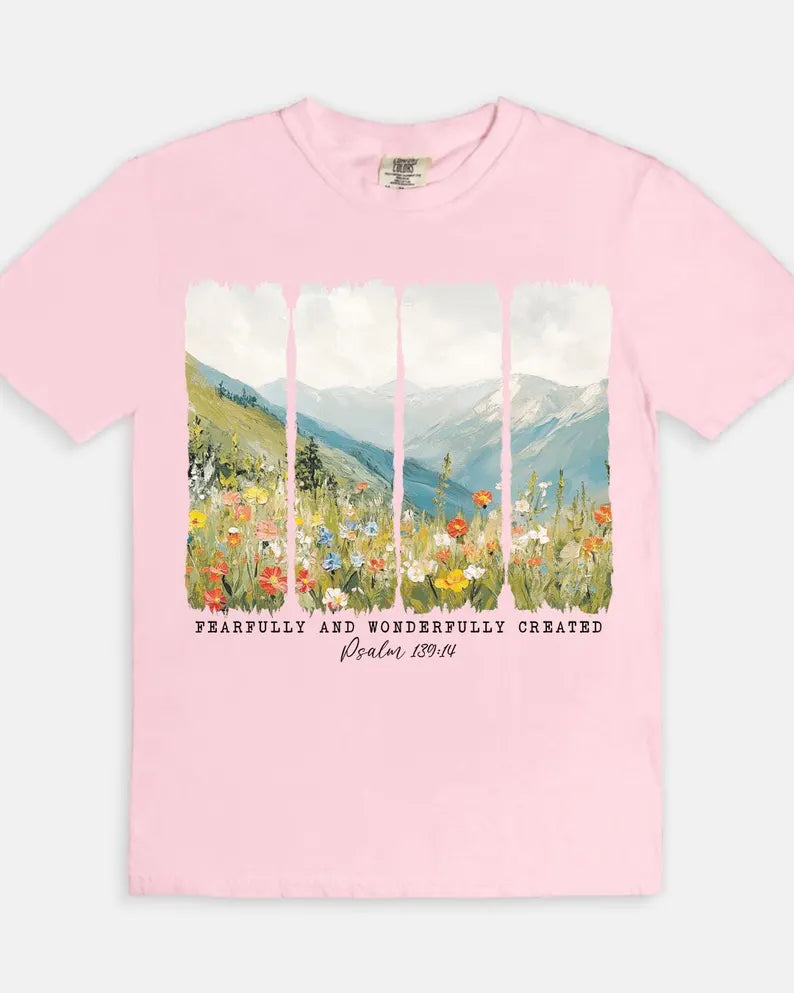 Psalm 139:14 Tee - Blossom