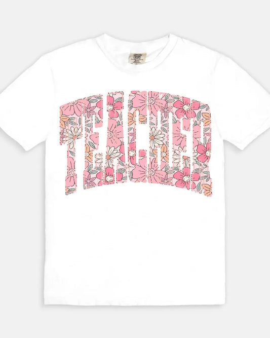Teacher Tee - white